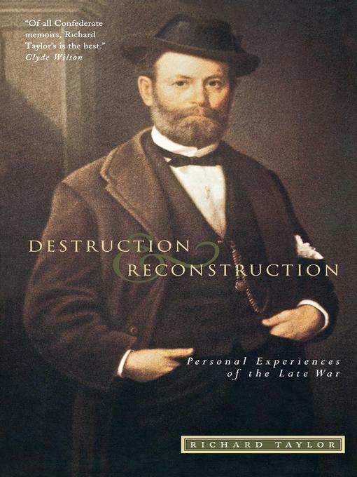 Title details for Destruction and Reconstruction by Richard Taylor - Available